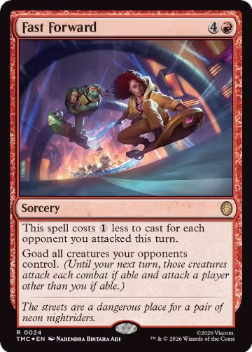 Fast Forward (Surge Foil) (24), Commander: Teenage Mutant Ninja Turtles — Magic card price