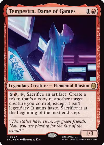 Tempestra, Dame of Games (Surge Foil) (27), Commander: Teenage Mutant Ninja Turtles — Magic card price