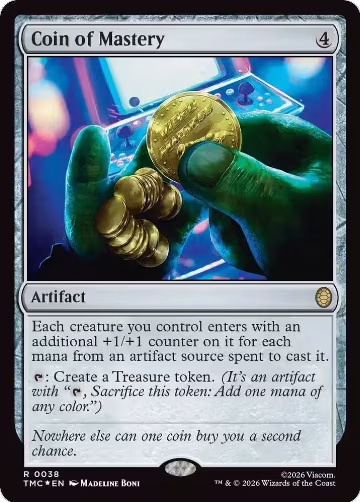 Coin of Mastery (Surge Foil) (38), Commander: Teenage Mutant Ninja Turtles — Magic card price