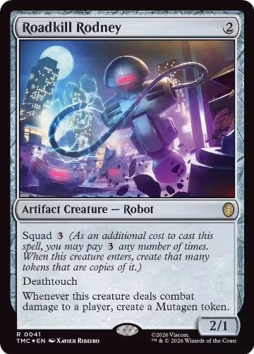 Roadkill Rodney (Surge Foil) (41), Commander: Teenage Mutant Ninja Turtles — Magic card price