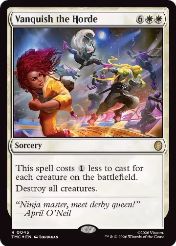 Vanquish the Horde (Surge Foil) (45), Commander: Teenage Mutant Ninja Turtles — Magic card price