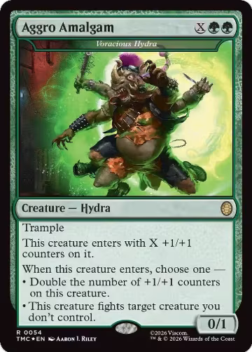Aggro Amalgam - Voracious Hydra (Surge Foil) (54), Commander: Teenage Mutant Ninja Turtles — Magic card price