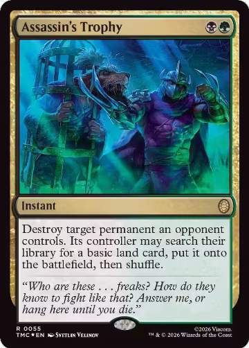 Assassin's Trophy (Surge Foil) (55), Commander: Teenage Mutant Ninja Turtles — Magic card price