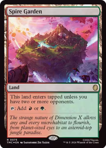 Spire Garden (Surge Foil) (75), Commander: Teenage Mutant Ninja Turtles — Magic card price
