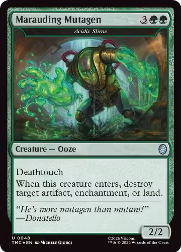 Marauding Mutagen - Acidic Slime (Surge Foil) (48), Commander: Teenage Mutant Ninja Turtles — Magic card price