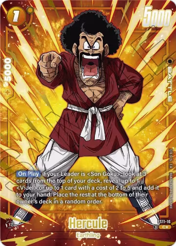 Hercule (Alternate Art) (FS11-16), Starter Deck EX: The Phase of Evolution — DB Fusion card price