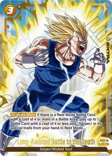 Long-Awaited Battle to the Death (Gold) (FS11-18), Starter Deck EX: The Phase of Evolution — DB Fusion card price