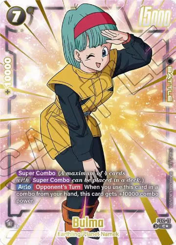 Bulma - FS12-15 (Gold) (FS12-15), Starter Deck EX: The Beat of Ki — DB Fusion card price