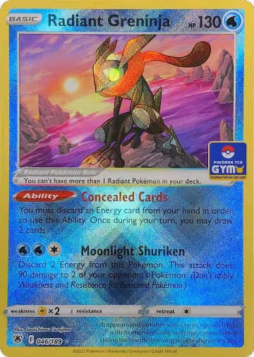 Radiant Greninja - 046/189 (GYM) (046/189), Southeast Asia Exclusives — Pokémon card price