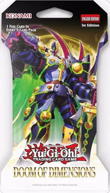 Doom of Dimensions Sleeved Booster Pack, Doom of Dimensions — Yu-Gi-Oh! sealed product price