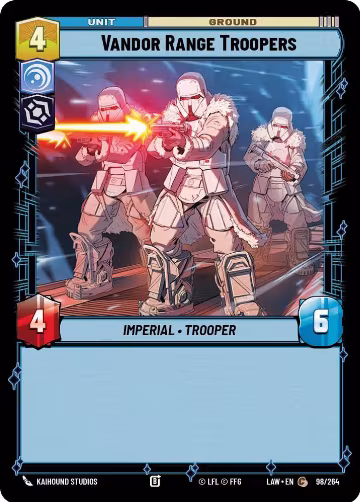 Vandor Range Troopers (98/264), A Lawless Time — Star Wars card price