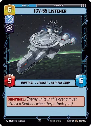 IGV-55 Listener (100/264), A Lawless Time — Star Wars card price