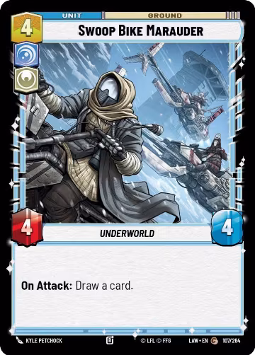 Swoop Bike Marauder (107/264), A Lawless Time — Star Wars card price