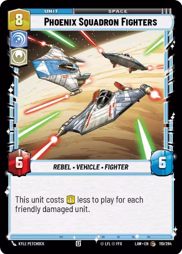 Phoenix Squadron Fighters (110/264), A Lawless Time — Star Wars card price