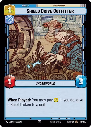 Shield Drive Outfitter (113/264), A Lawless Time — Star Wars card price