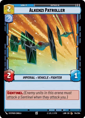 Alkenzi Patroller (114/264), A Lawless Time — Star Wars card price