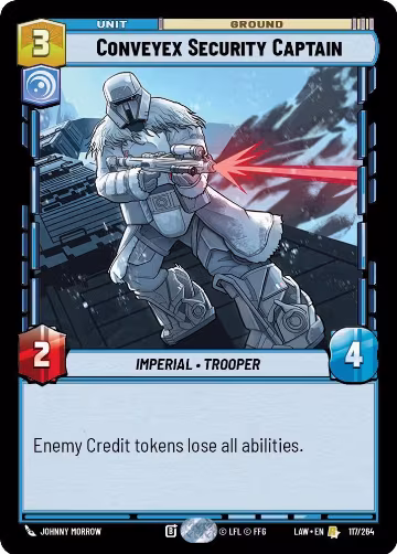 Conveyex Security Captain (117/264), A Lawless Time — Star Wars card price