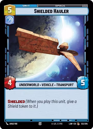 Shielded Hauler (122/264), A Lawless Time — Star Wars card price