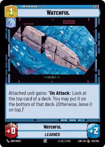 Watchful (125/264), A Lawless Time — Star Wars card price