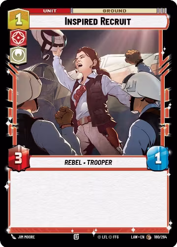 Inspired Recruit (180/264), A Lawless Time — Star Wars card price