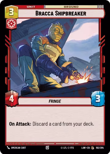 Bracca Shipbreaker (192/264), A Lawless Time — Star Wars card price