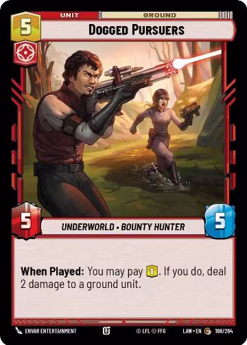 Dogged Pursuers (198/264), A Lawless Time — Star Wars card price