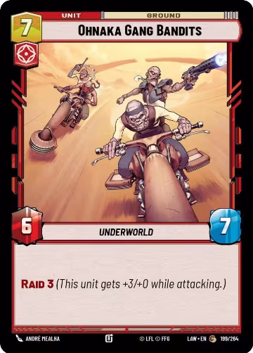 Ohnaka Gang Bandits (199/264), A Lawless Time — Star Wars card price