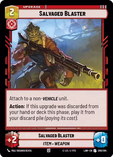 Salvaged Blaster (200/264), A Lawless Time — Star Wars card price