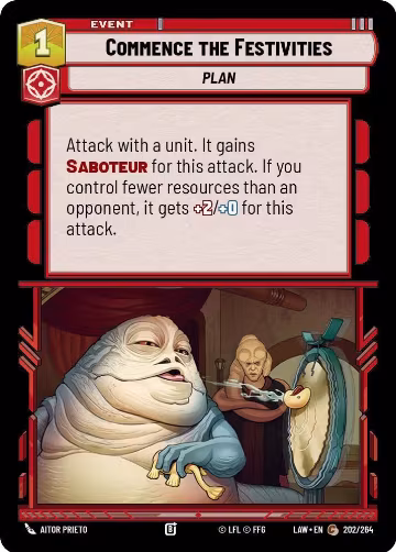 Commence the Festivities (202/264), A Lawless Time — Star Wars card price