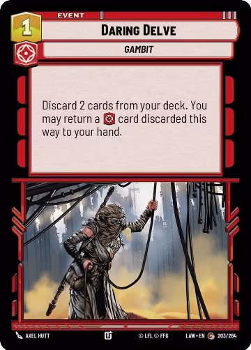 Daring Delve (203/264), A Lawless Time — Star Wars card price