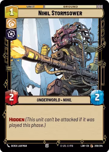 Nihil Stormsower (209/264), A Lawless Time — Star Wars card price