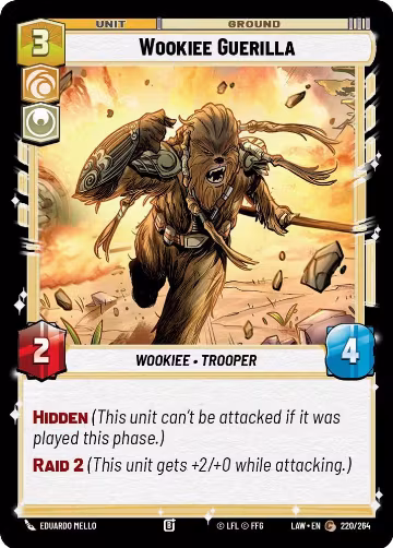 Wookiee Guerilla (220/264), A Lawless Time — Star Wars card price