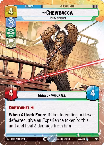 Chewbacca - Mighty Rescuer (Hyperspace) (298), A Lawless Time — Star Wars card price