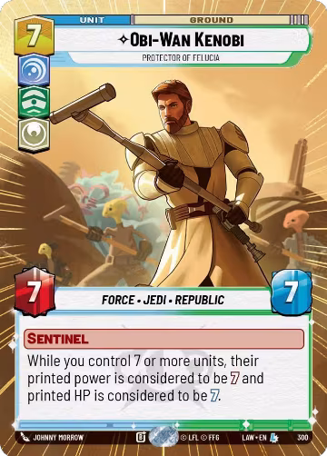 Obi-Wan Kenobi - Protector of Felucia (Hyperspace) (300), A Lawless Time — Star Wars card price