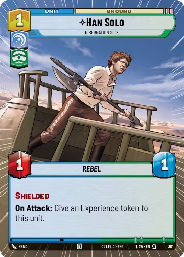 Han Solo - Hibernation Sick (Hyperspace) (301), A Lawless Time — Star Wars card price