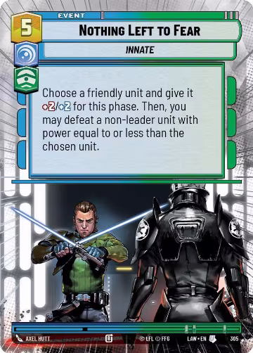 Nothing Left to Fear (Hyperspace) (305), A Lawless Time — Star Wars card price