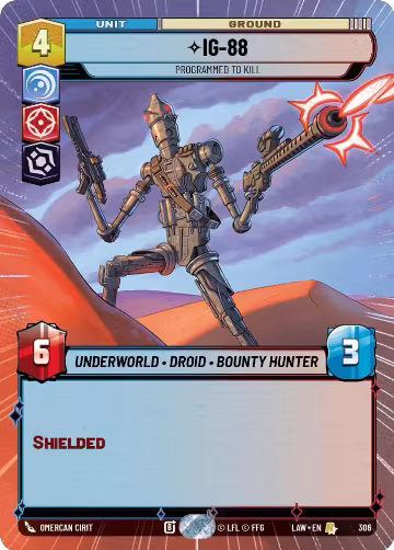 IG-88 - Programmed to Kill (Hyperspace) (306), A Lawless Time — Star Wars card price