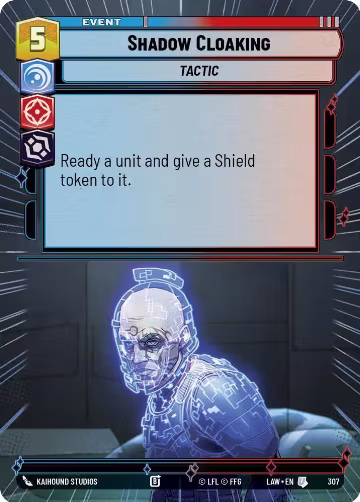 Shadow Cloaking (Hyperspace) (307), A Lawless Time — Star Wars card price