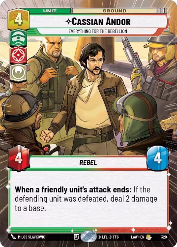 Cassian Andor - Everything for the Rebellion (Hyperspace) (320), A Lawless Time — Star Wars card price