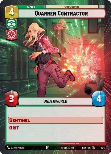 Quarren Contractor (Hyperspace) (324), A Lawless Time — Star Wars card price