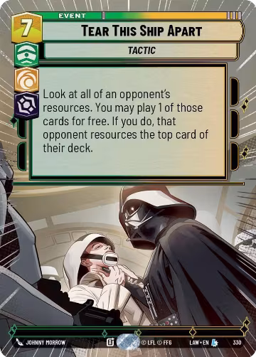 Tear This Ship Apart (Hyperspace) (330), A Lawless Time — Star Wars card price