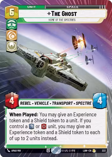 The Ghost - Home of the Spectres (Hyperspace) (333), A Lawless Time — Star Wars card price