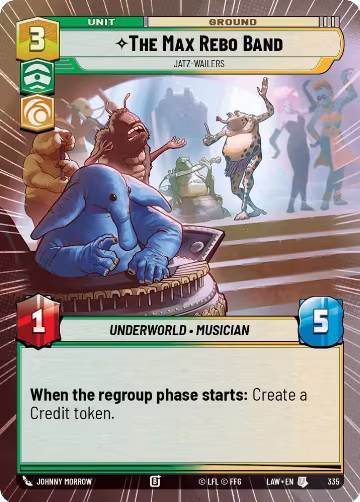 The Max Rebo Band - Jatz-Wailers (Hyperspace) (335), A Lawless Time — Star Wars card price