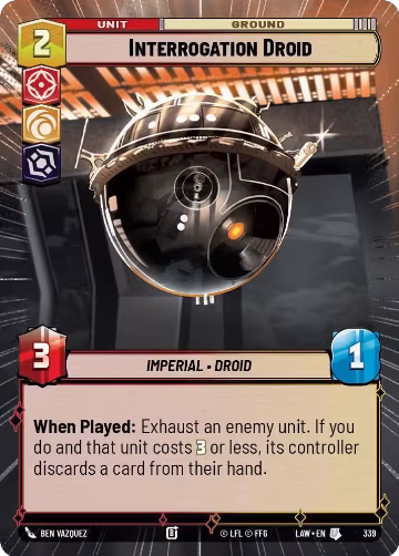 Interrogation Droid (Hyperspace) (339), A Lawless Time — Star Wars card price