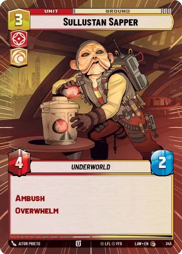Sullustan Sapper (Hyperspace) (345), A Lawless Time — Star Wars card price
