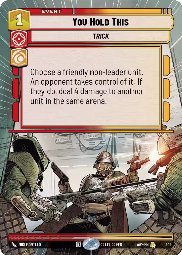You Hold This (Hyperspace) (349), A Lawless Time — Star Wars card price