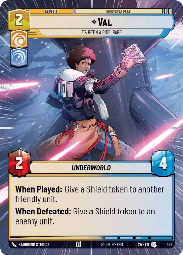 Val - It's Been a Ride, Babe (Hyperspace) (355), A Lawless Time — Star Wars card price