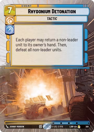 Rhydonium Detonation (Hyperspace) (360), A Lawless Time — Star Wars card price