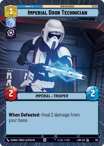 Imperial Door Technician (Hyperspace) (361), A Lawless Time — Star Wars card price