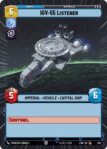IGV-55 Listener (Hyperspace) (364), A Lawless Time — Star Wars card price